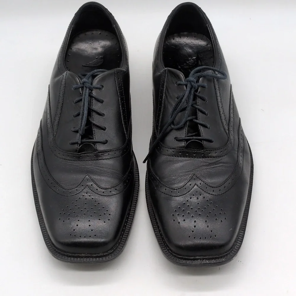 Red Wing Shoes Mens Baxter Black 11EE Leather‎ Oxfords Classic Wingtip 4790
